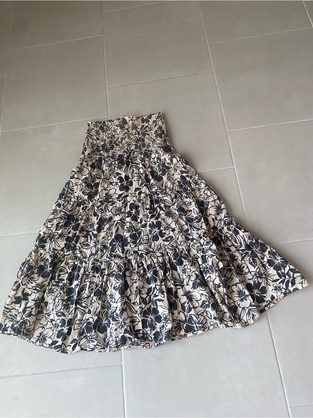 AMERICAN EAGLE Women strapless, floral print sundress | S - Picture 7 of 11